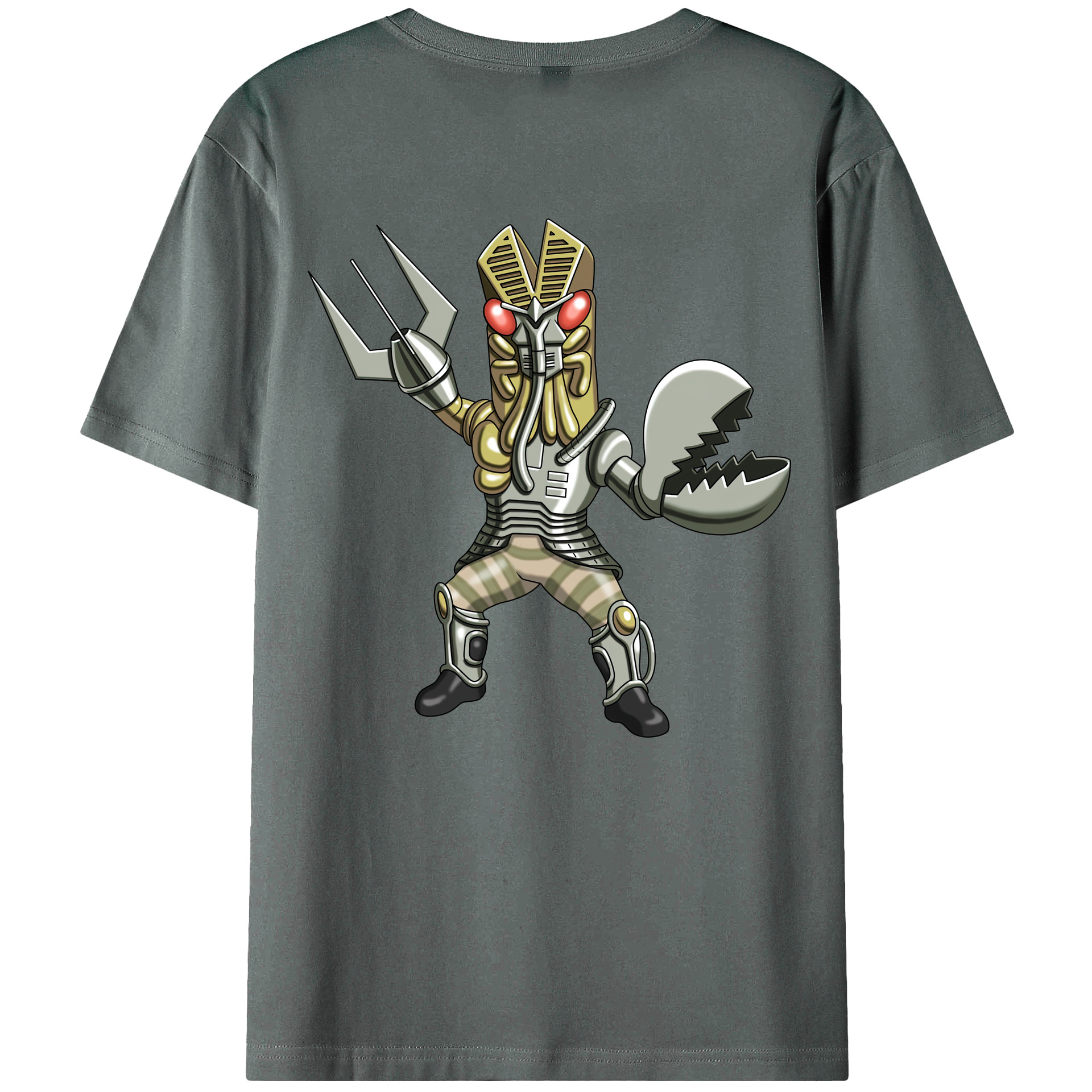（画像用） ウルトラマン Ultraman 綿100％ メンズ半袖Tシャツ（バックプリント） 通気性